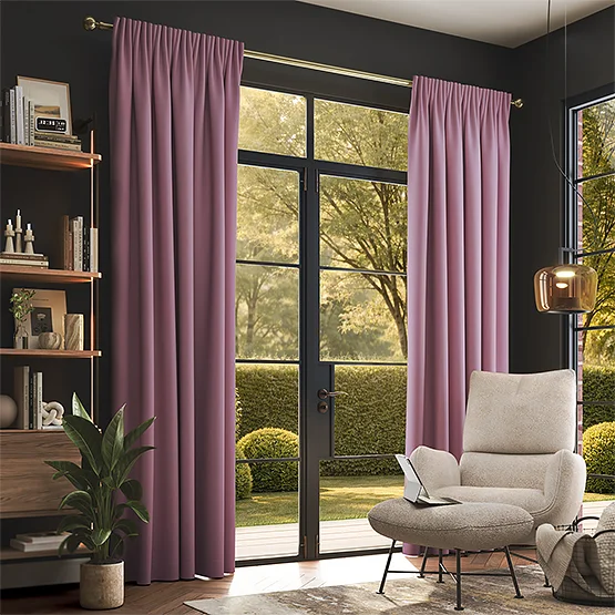 Canvas Vintage Blush Pink curtain