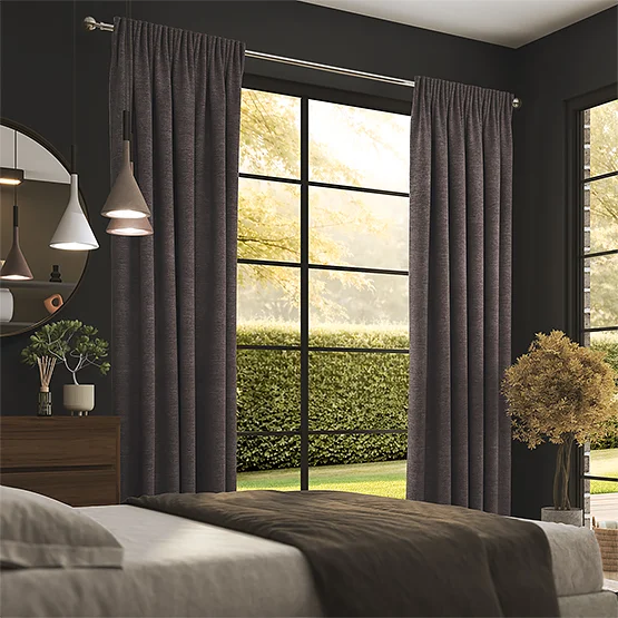 Milan Ash Brown curtain