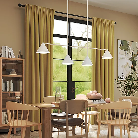 Milan Chartreuse curtain
