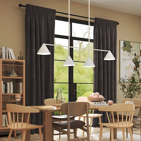 Milan Espresso curtain