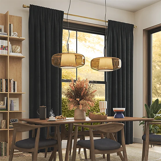 Milan Seal Grey curtain