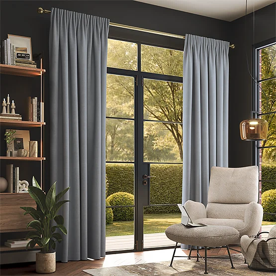 Milan Silver curtain