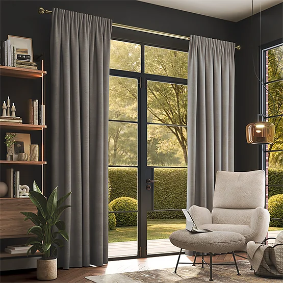 Milan Warm Grey curtain