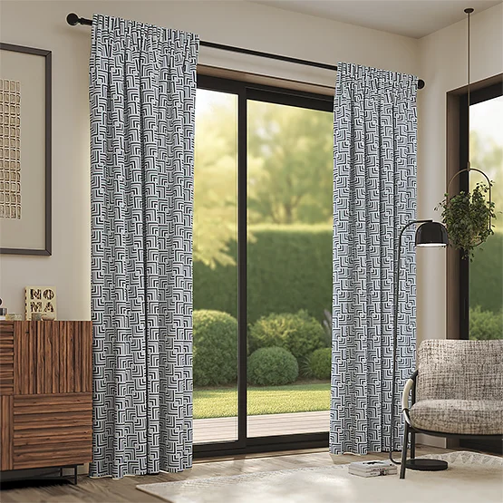 Symmetry Monochrome curtain