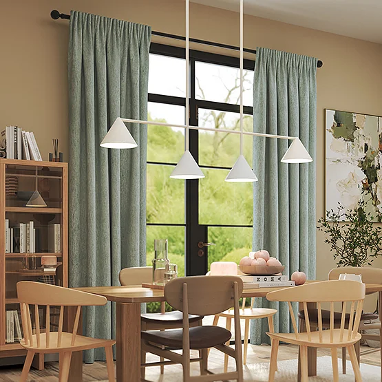 Turin Sage Green curtain