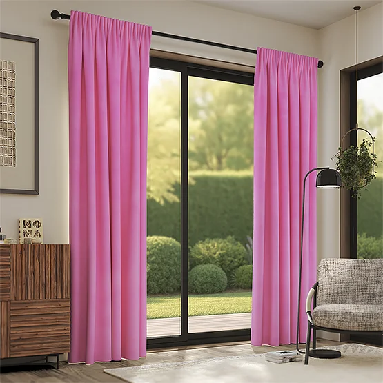 Verona Orchid Pink curtain
