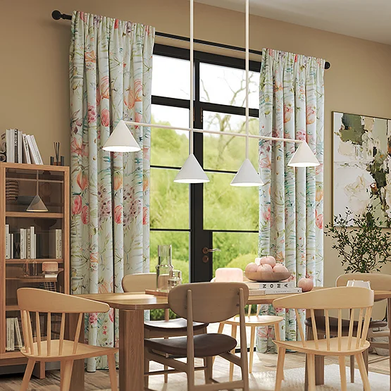 Voyage Edenmuir Cinnamon Linen curtain