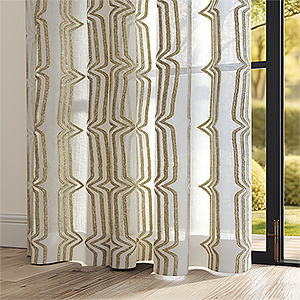 Camengo New Eastside Voile Bronze Curtain