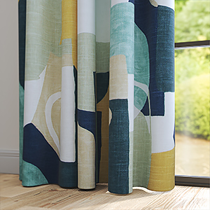 Edinburgh Weavers Athena Ocean Curtain