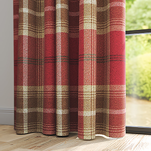 Balmoral Red Curtain