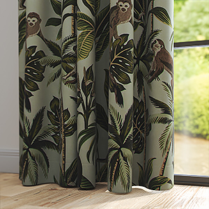 Monkey Natural Curtain