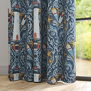 Pendeen Indigo Curtain