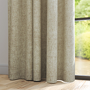 Malaga Herringbone Mink Curtain
