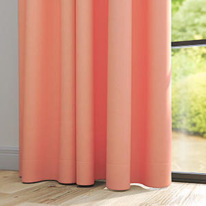 Canvas Cantaloupe Orange Curtain