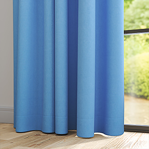Canvas Sky Blue Curtain