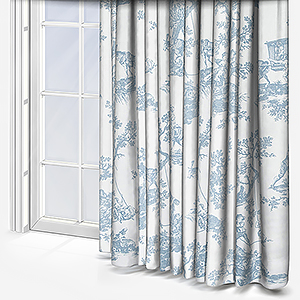 Camengo Cadence Tissu Bleu Porcelaine