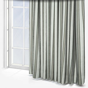 Edison Racing Green & Linen Curtain