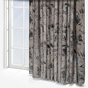 Tropicale Charcoal Curtain