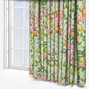 Apple Blossom Green Curtain