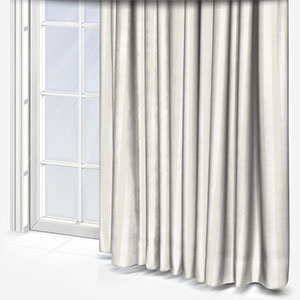 Mono Stripe White Curtain
