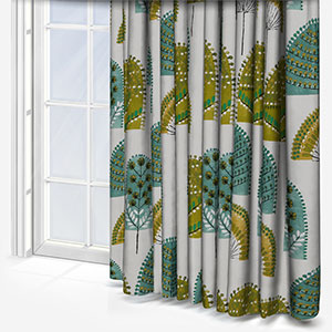Scandi Wood Kiwi Curtain