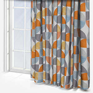 Spiral Tangerine Curtain