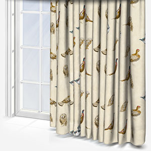 Wild Birds Canvas Curtain
