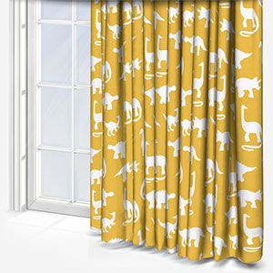 Sonova Studio Dinosaur Sunshine Yellow Curtain