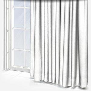 Crushed Silk White Curtain