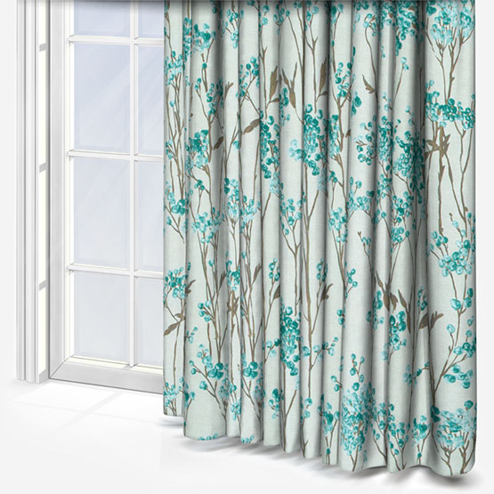 Ashley Wilde Hawthorn Kingfisher curtain