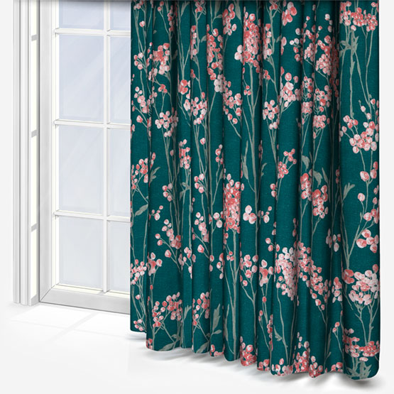 Ashley Wilde Hawthorn Peacock curtain