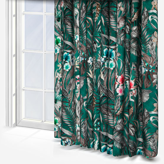 Kew Teal Curtain