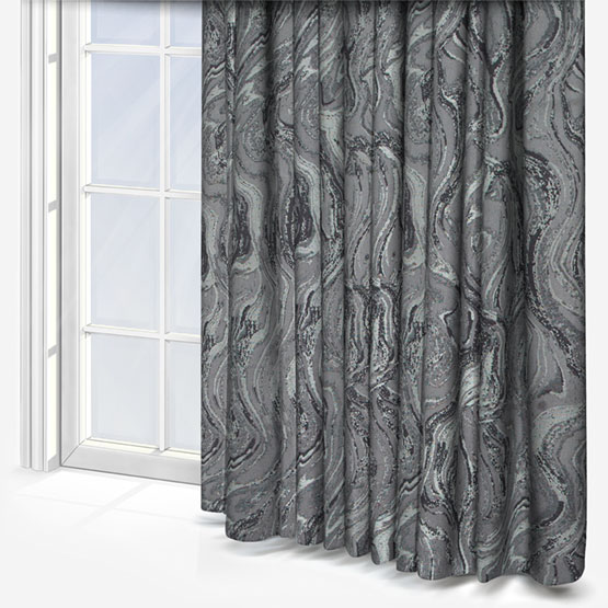 Ashley Wilde Metamorphic Charcoal curtain