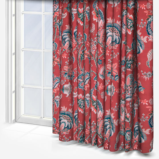 Ashley Wilde Prunella Crimson curtain