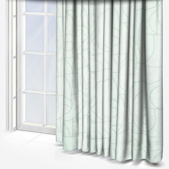 Camengo Esteque Celadon Curtain