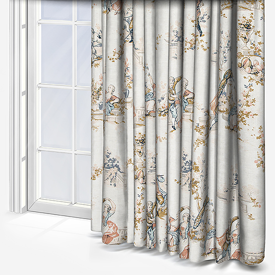 Camengo Gavotte Tissu Multicolore Curtain