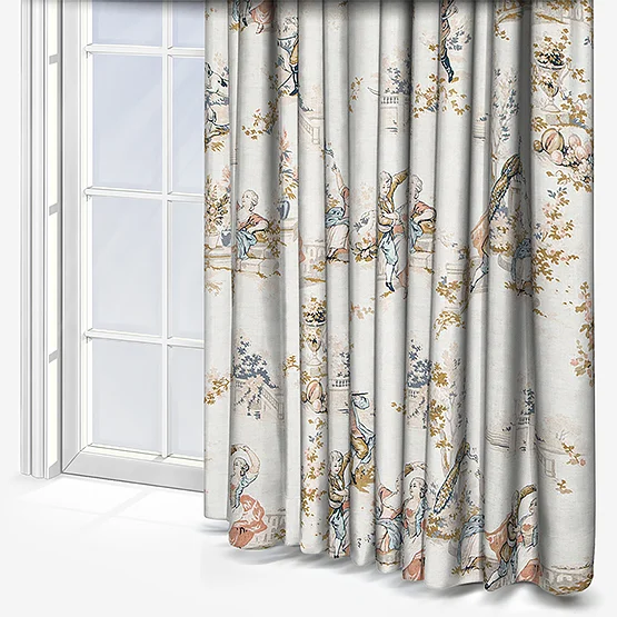 Camengo Gavotte Tissu Multicolore curtain