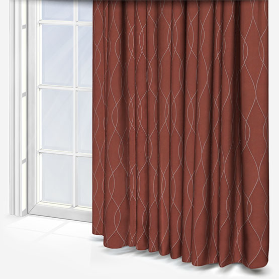 Camengo Tibalt Terracota Curtain