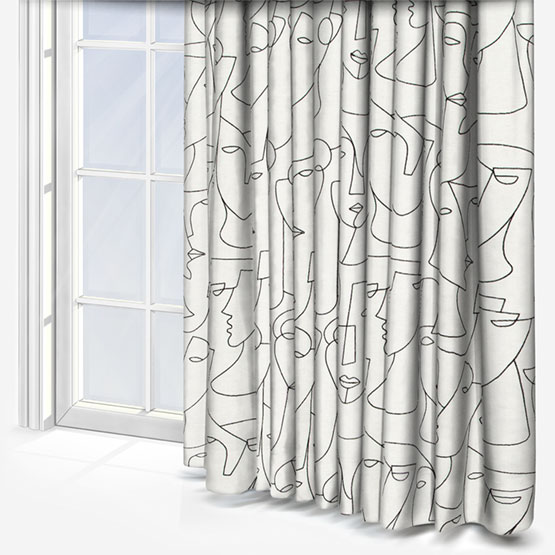 Camengo Visage Linen Reglisse Curtain