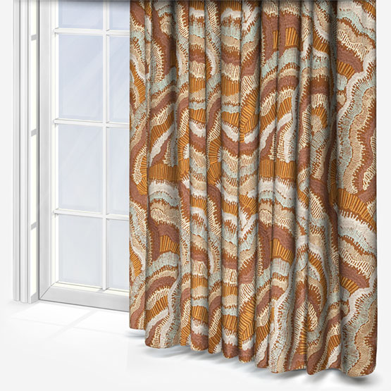 Casamance Annella Ocre Celadon Curtain