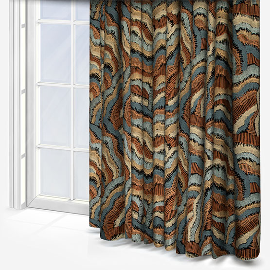 Casamance Annella Orange Fauve Curtain