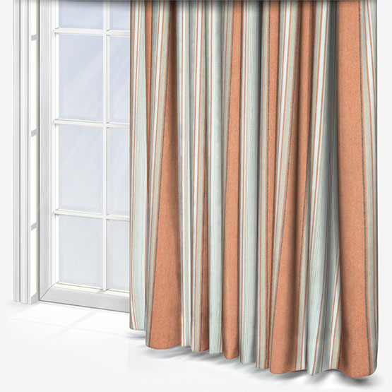 Casamance Aveiro OrangeBrulee Curtain