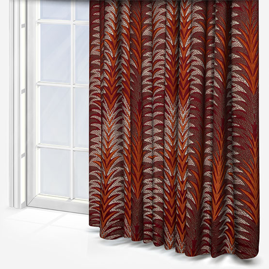 Casamance Belle Etoile Bordeaux curtain