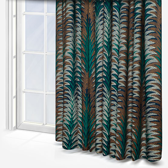 Casamance Belle Etoile Petrole Mordore curtain