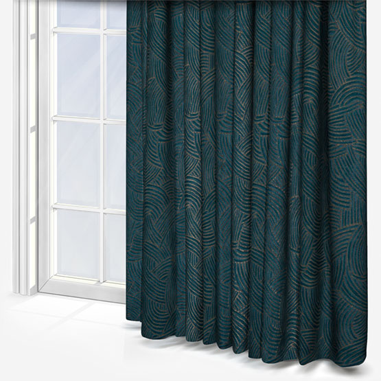 Casamance Bramante Petrole curtain