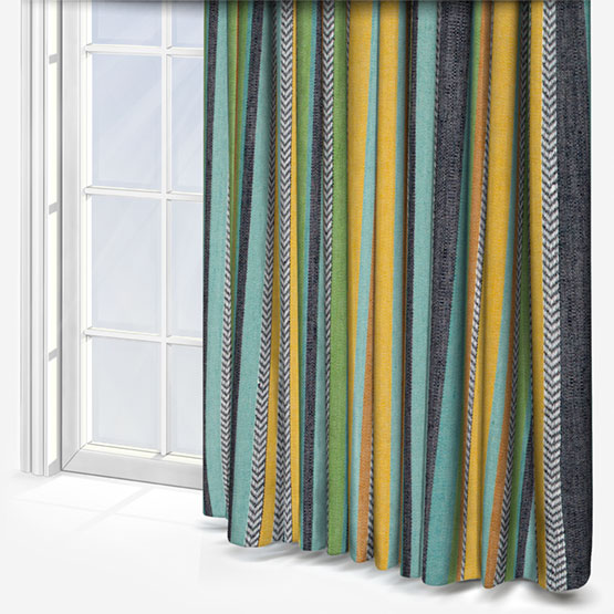 Casamance Costa Nova Celadon Moutarde Curtain