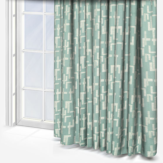 Casamance Dalles Celadon curtain