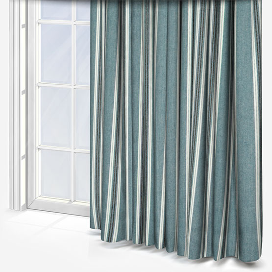 Casamance Lagos Bleu Deauville curtain