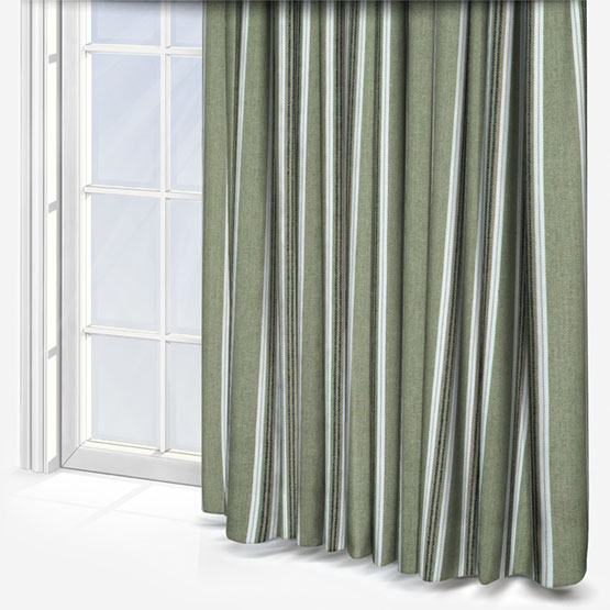 Casamance Lagos Olive curtain