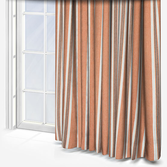 Casamance Lagos Orange Brulee curtain